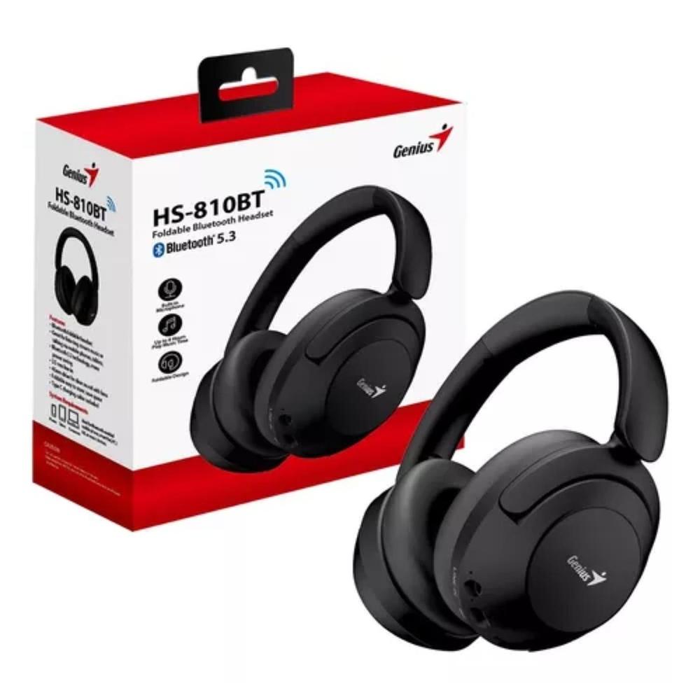 Audífonos de Diadema Genius HS-810 Negro GENIUS Caja de Carton x 1 Und El Audífonos de Diadema Genius HS-810 Negro está diseñado para ofrecer una experiencia superior en cada uso. Fabricado con materiales resistentes, combina rendimiento, durabilidad y un diseño atractiv