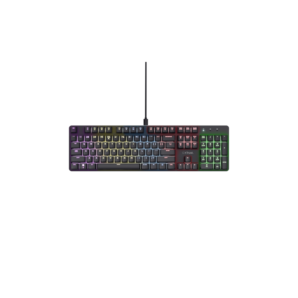 Teclado Gamer trust Gxt 871 Zora Mecanico Negro Trust Caja de carton x 1 Und undefined
