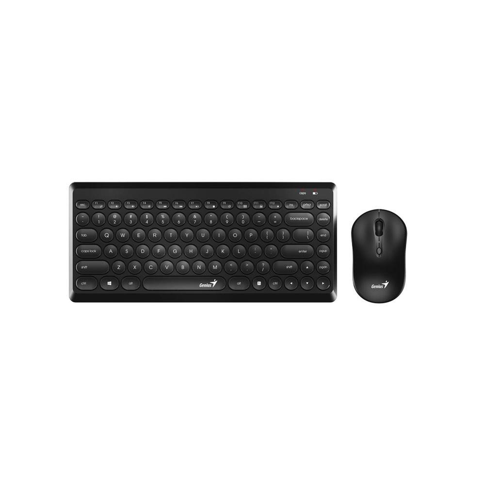Combo Teclado Genius + Mouse LuxeMate Q8000 Inalámbrico Color Negro GENIUS Caja de Carton x 1 Und El Combo Teclado Genius + Mouse LuxeMate Q8000 Inalámbrico Color Negro está diseñado para ofrecer una experiencia superior en cada uso. Fabricado con materiales resistentes, combina rendimiento, durab