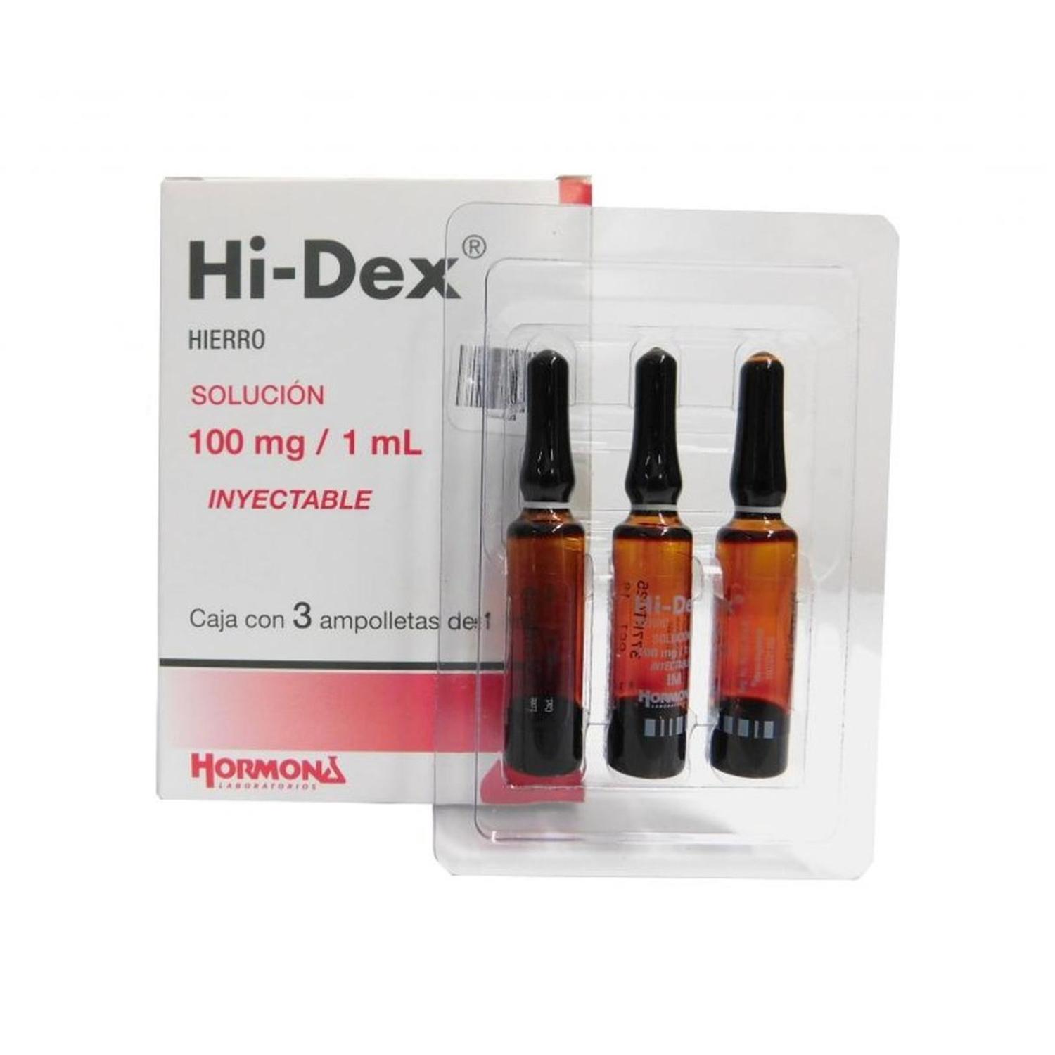 Hi Dex 100 mg/1 ml ampolletas 3 pzas || Bodega Aurrera Despensa a tu Casa