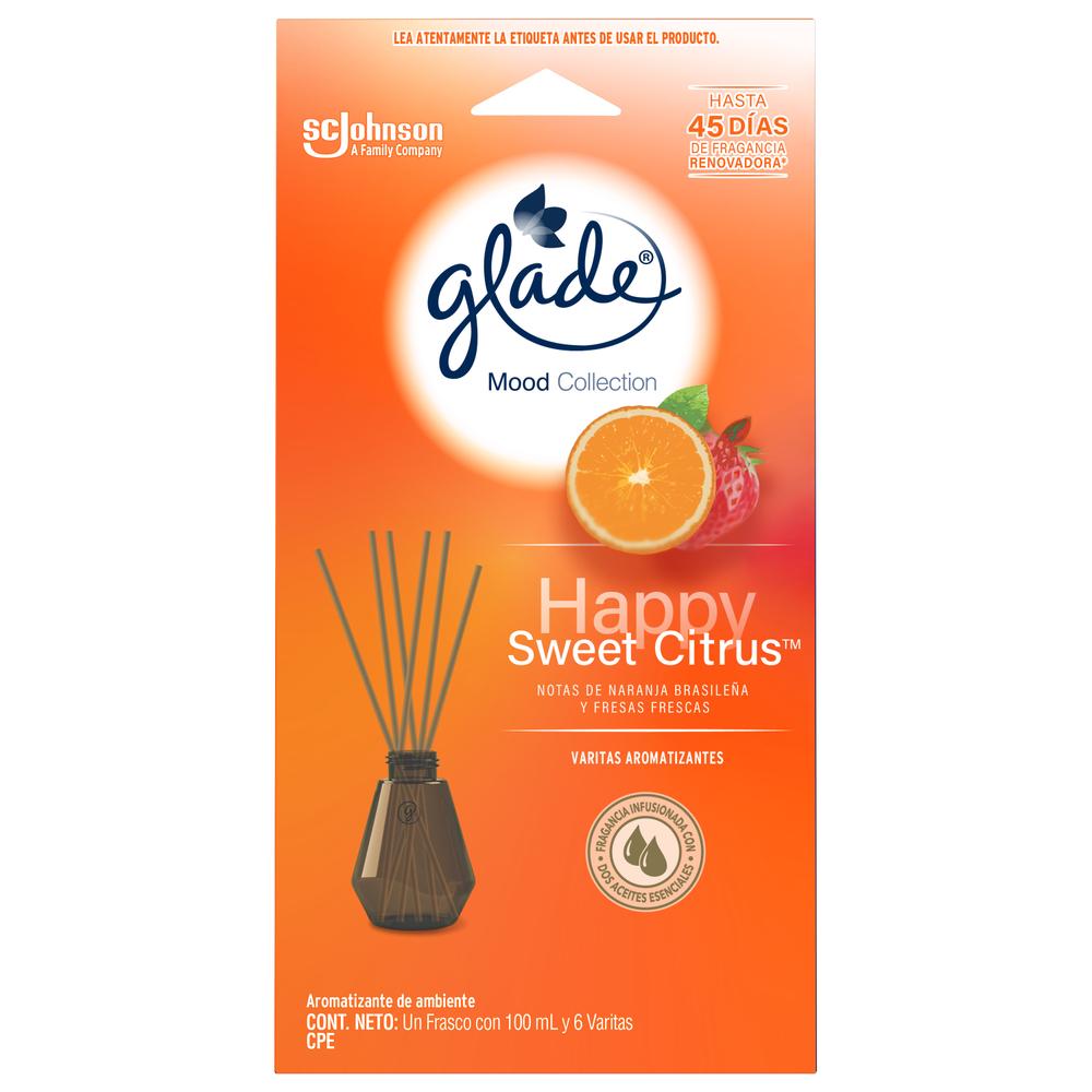 Varitas Aromatizantes X6 Glade Happy Sweet Citrus 100 ml SCJ Varitas Aromatizantes x 6 varitas Varitas Aromatizantes X6 Glade Happy Sweet Citrus 100 ml SCJ Varitas Aromatizantes x 6 varitas