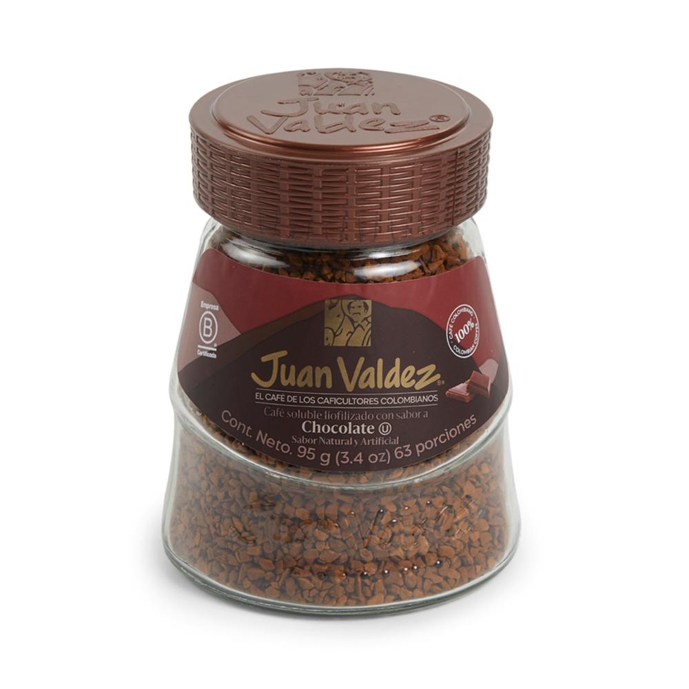 Café Juan Valdez Liofilizado Chocolate 95gr Juan Valdez 1 bolsa 95 gr x 1 Café Juan Valdez Liofilizado Chocolate 95gr Juan Valdez 1 bolsa 95 gr x 1