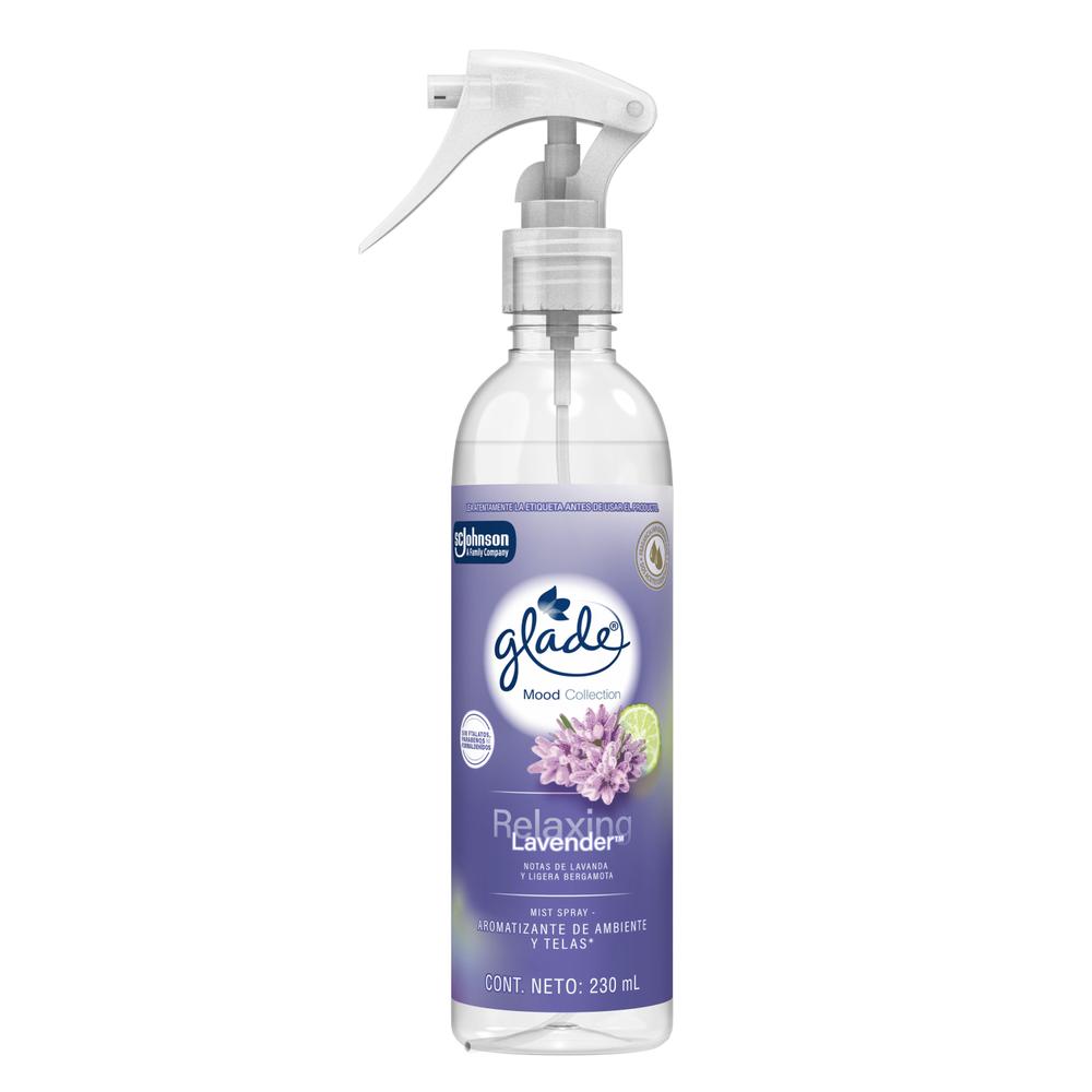Glade Mist Spray Telas Mood Collection Lavanda 230ml SCJ Spray x 1 Glade Mist Spray Telas Mood Collection Lavanda 230ml SCJ Spray x 1