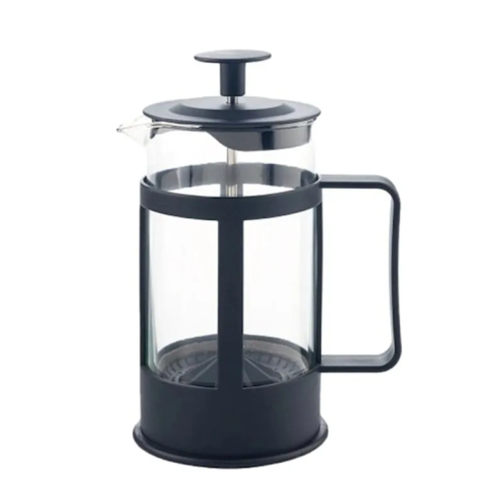 Cafetera Prensa Francesa en vidrio 800 ml Color Negro Juan Valdez prensa Francesa Vidrio x 1 Cafetera Prensa Francesa Premium de Vidrio Borosilicato 800ml - Color Negro Esta elegante cafetera prensa francesa combina funcionalidad superior con un diseño moderno en color negro, perfecta para lo