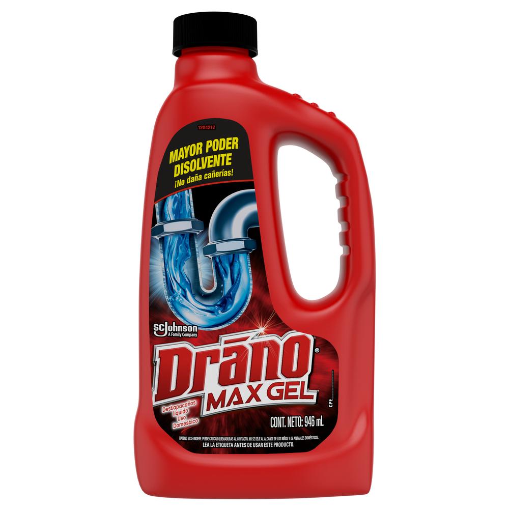 Drano Max Gel Destapacanerias 946ml SCJ Destapacaños Drano Max x 1 Drano Max Gel Destapacanerias 946ml SCJ Destapacaños Drano Max x 1