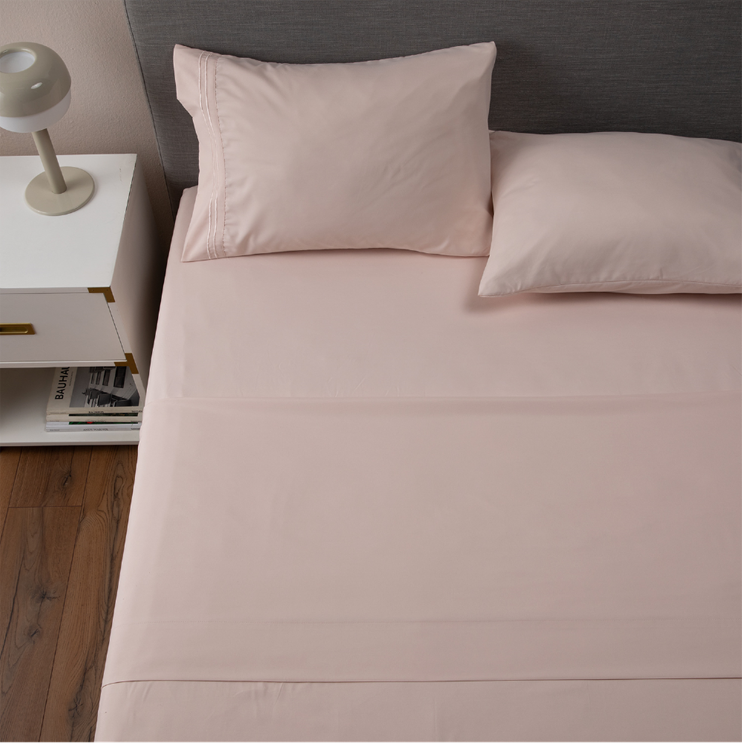 Sabanas 1800 Hotel Ultra Suave Funda Bordada Super King Rosado