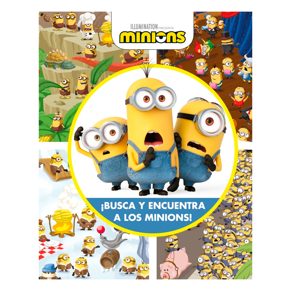 Busca Y Encuentra A Los Minions! Altea Libro x 1.0 MINIONS ¡BUSCA Y ENCUENTRA A LOS MIN Gru y los Minions están de regreso para más caos lleno de diversión! Pero, espera... ¿a dónde se fueron? !Ayúdanos a encontrar a Gru, Lucy, sus chicas, a los Mini