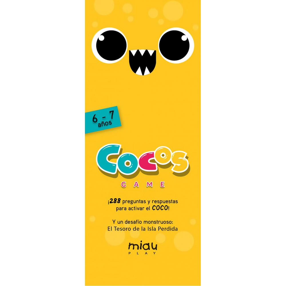 Cocos Game 6-7 Años Ediciones Jaguar Libro x 1.0 COCOS GAME 6-7 AÑOS  Descubre y diviértete aprendiendo con el universo COCOS, divertidísimos libro-juegos con montones de preguntas y respuestas que pondrán a prueba tu ingenio y sabiduría. ¡Dale duro
