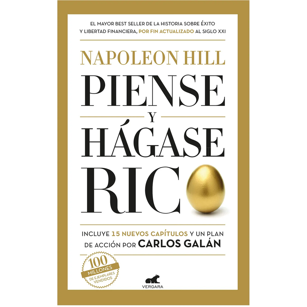 Piense Y Hágase Rico. Edición Revisada. Napoleón Hill Vergara Libro Físico x 1