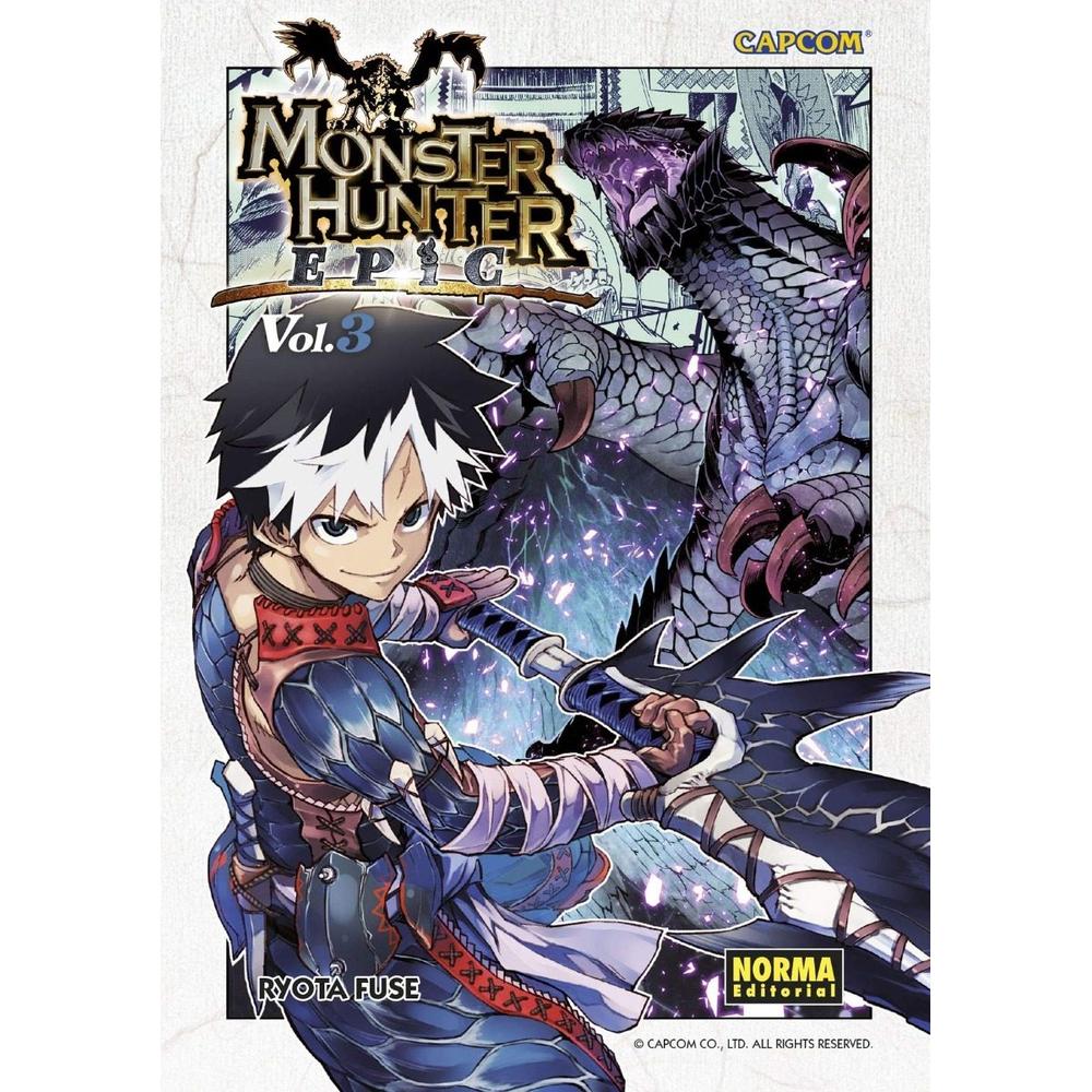 Monster Hunter Epic No. 3 Editorial Norma Libro x 1.0 MONSTER HUNTER EPIC 03 Autores:Fuse Colecciones:CÓMIC MANGA Editoriales:NORMA Editorial Series:MONSTER HUNTER EPIC ¡EMPIEZA EL MONSTER HUNTER FESTA! Yamato, Mai y Toto pondrán a prueba todo el