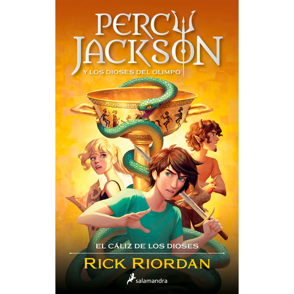 Percy Jackson Y El Cáliz De Los Dioses. Rick Riordan Salamandra Libro x 1.0 PERCY JACKSON Y EL CALIZ DE LOS DIOSES  Por una vez, Percy Jackson no debe preocuparse por salvar el mundo. En esta ocasión tiene una tarea mucho más difícil: entrar en la universidad. La Universidad 