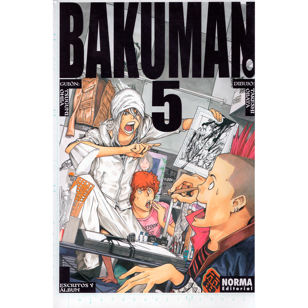 Bakuman No. 5 Editorial Norma Libro x 1.0 BAKUMAN. 11 Autores:Takeshi Obata, Tsugumi Ohba Colecciones:CÓMIC MANGA Editoriales:NORMA Editorial Series:BAKUMAN ¡EL NUEVO TRABAJO DE LOS AUTORES DE DEATH NOTE VUELVE A SER EL NÚMERO 1! Sa