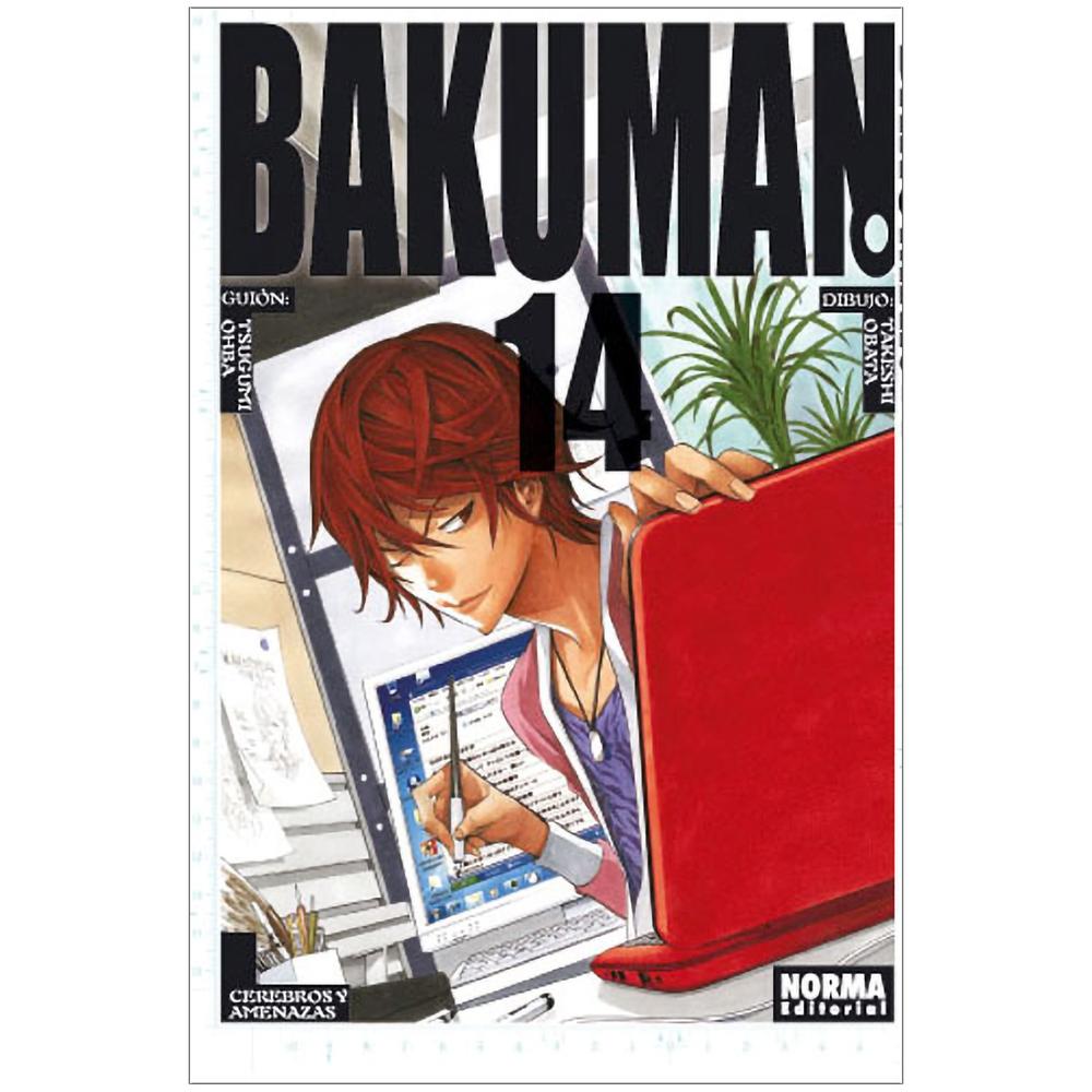 Bakuman No. 14 Editorial Norma Libro x 1.0 BAKUMAN. 14 Autores:Takeshi Obata, Tsugumi Ohba Colecciones:CÓMIC MANGA Editoriales:NORMA Editorial Series:BAKUMAN ISBN 9788467910704 Fecha de venta 16/11/2012 Formato Tapa blanda con sobrecubier