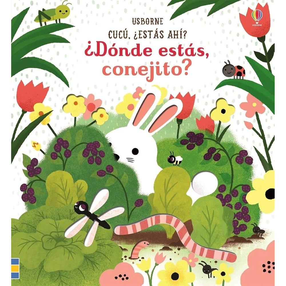 Donde Estas, Conejito? (T.D) Usborne Libro x 1.0 DONDE ESTAS, CONEJITO? (T.D) En este divertido libro de una serie inspirada en el juego del escondite, los niños creerán ver a un conejito a traves de los agujeros de las páginas… ¡pero cuando pasen