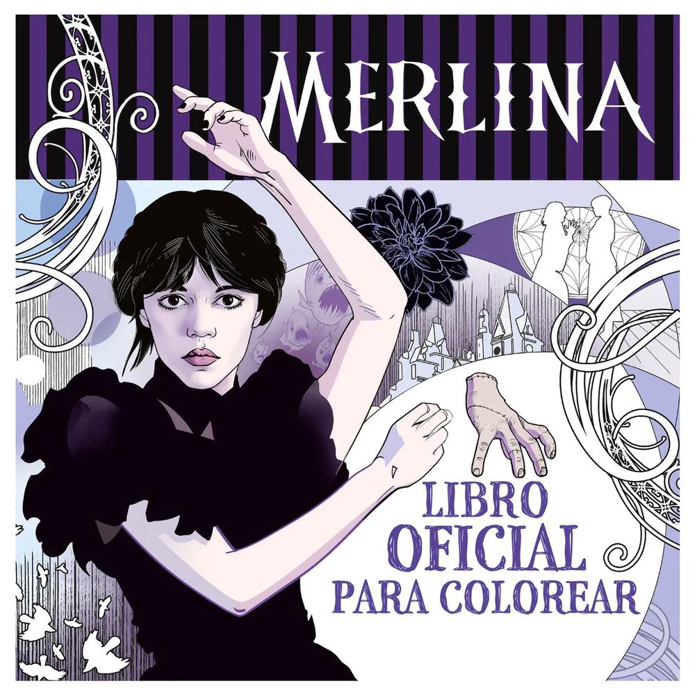 Merlina Addams. Libro Oficial Para Colorear Montena Libro x 1.0