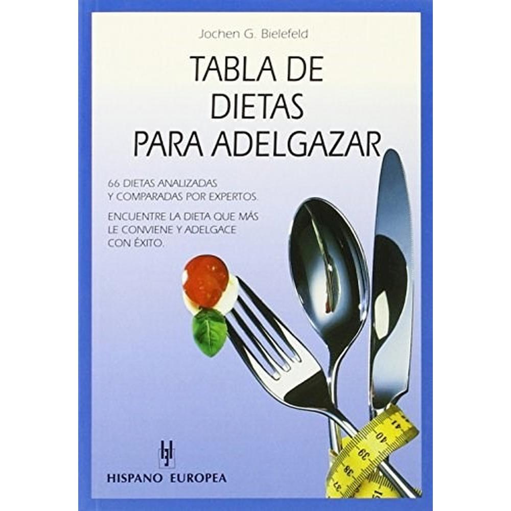 Tabla De Dietas Para Adelgazar Hispano Europea Libro x 1.0 Tabla de dietas para adelgazar   esta obra es una práctica guía indispensable para conocer las 66 dietas más utilizadas, analizando la efectividad y el sabor de cada una de ellas, así como la facilida