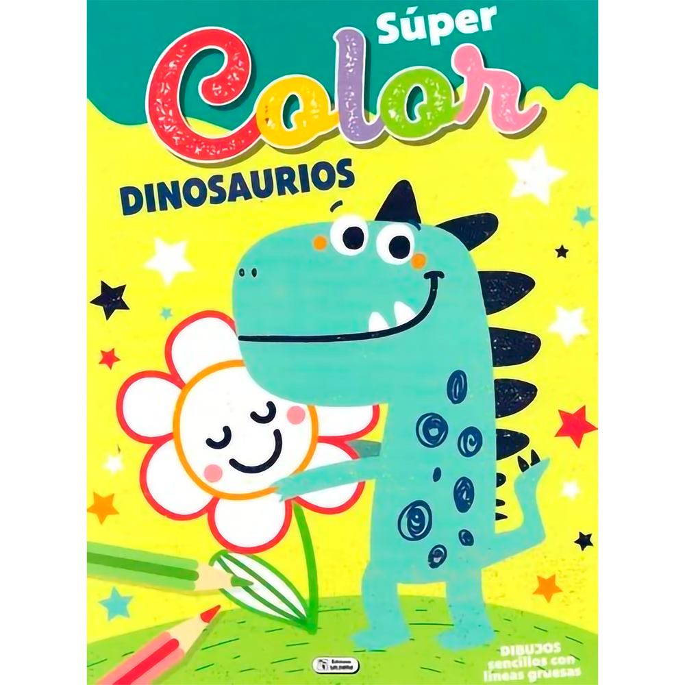 Dinosaurios. Super Color Ediciones Saldana Libro x 1.0 DINOSAURIOS. SUPER COLOR Tematica: LITERATURA INFANTIL Autor: EQUIPO EDITORIAL Edades: 4 A 6 AÑOS Tematica infantil: CREAR Y DIVERTIRSE Sala: SALA INFANTIL GENERAL Presentación: RUSTICA N° paginas: 6