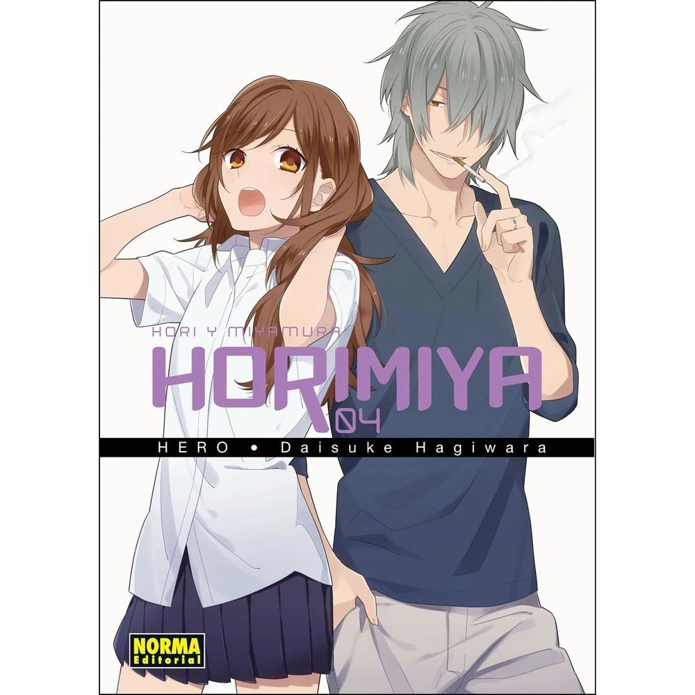 Horimiya No. 4 Editorial Norma Libro x 1.0 HORIMIYA 04   Autores:Daisuke Hagiwara, Hero  Colecciones:CÓMIC MANGA  Editoriales:NORMA Editorial  Series:HORIMIYA  “TÚ ME GUSTAS, HORI”  Miyamura confiesa sus sentimientos mientras Hori parece estar