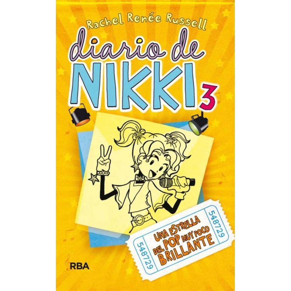 Diario De Nikki 3: Una Estrella Del Pop Muy Poco Brillante Rba Libro x 1.0 Diario de Nikki 3: Una estrella del pop muy poco brillante   Autor: Rachel Renee Rusell ISBN: 9788427201378 Editorial: Molino Número de páginas: 320 Encuadernación: Tapa Dura Formato: 13,7 x 20,3 cm  