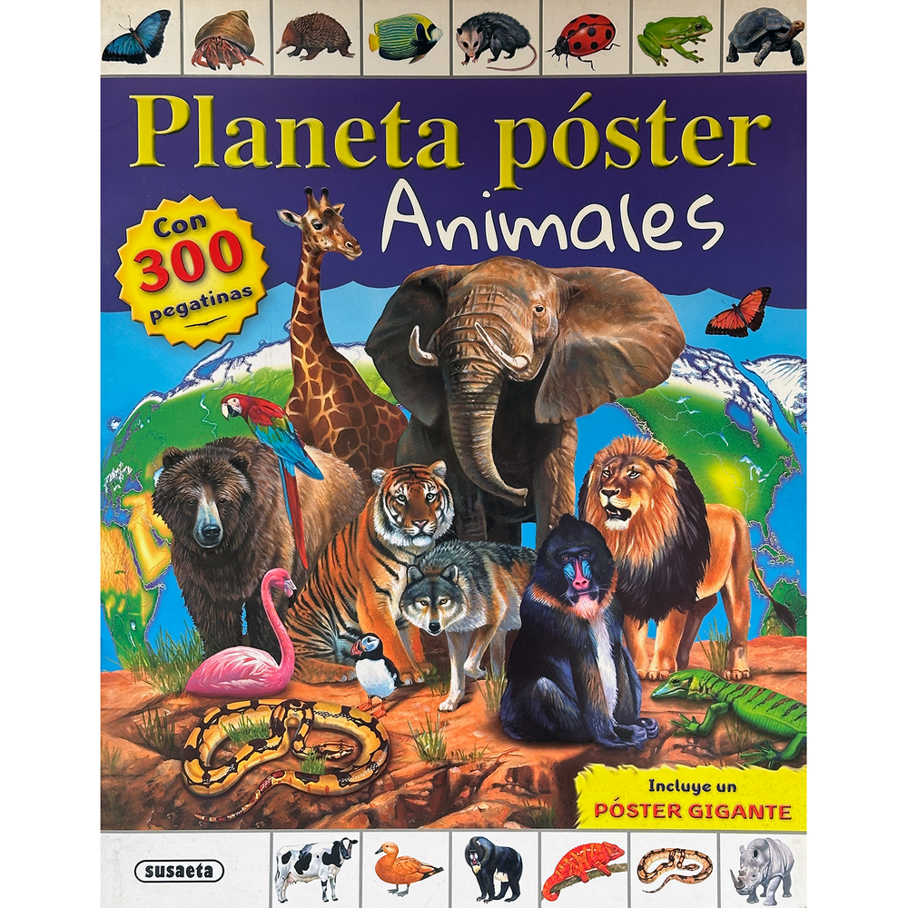 Planeta Poster. Animales Con 300 Pegatinas Susaeta Libro x 1.0 undefined