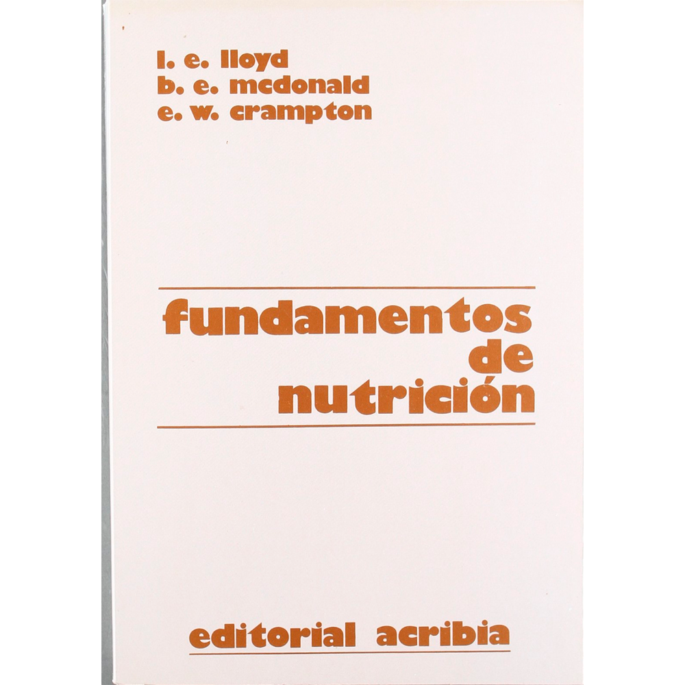 Fundamentos De Nutrición Generico Libro x 1.0 undefined