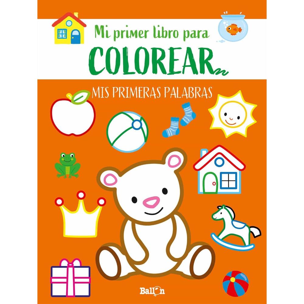 Mis Primeras Palabras. Mi Primer Libro Para Colorear Generico Libro x 1.0 Primeras Palabras-Primer Libro Colorear   Aquí tienes una colección de libros para colorear ideales para niños y niñas a partir de los dos años. Contienen dibujos de gran formato, formas simples, colo