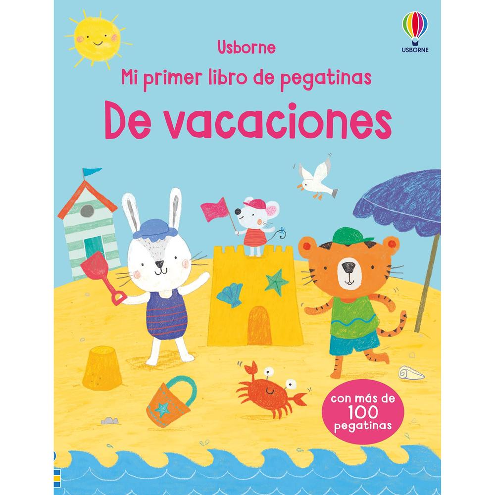 De Vacaciones. Pegatinas Usborne Libro x 1.0 De Vacaciones -Pegatinas- (24)   Nos vamos de vacaciones con los simpáticos animales protagonistas de este libro, que contiene más de 100 pegatinas para que los niños completen las distintas escenas: 