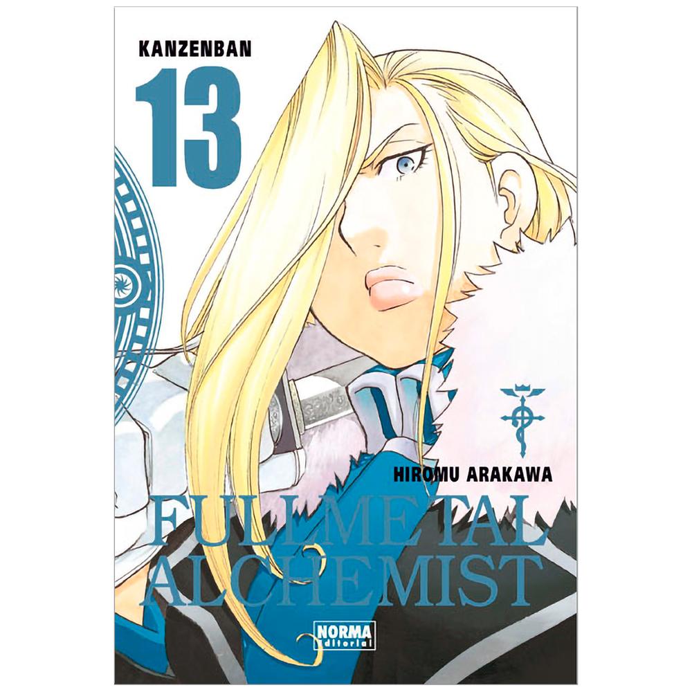 Fullmetal Alchemist Kanzenban No. 13 Editorial Norma Libro x 1.0 FULLMETAL ALCHEMIST KANZENBAN 8   Autores:Hiromu Arakawa  Colecciones:CÓMIC MANGA  Editoriales:NORMA Editorial  Series:FULLMETAL ALCHEMIST KANZENBAN   LOS ELRIC Y SUS COMPAÑEROS ENCUENTRAN UN ALIDO EN