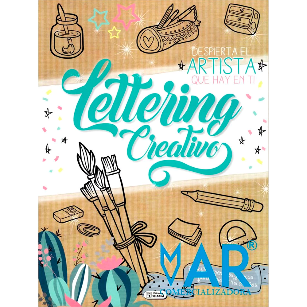 Lettering. Creativo Verde Ediciones Saldana Libro x 1.0 LETTERING. CREATIVO VERDE  El lettering consiste en dibujar, trazar, diseñar y rellenar letras, palabras y mensajes en forma de dibujo. Contiene técnicas y ejercicios básicos de esta nueva moda. Técni