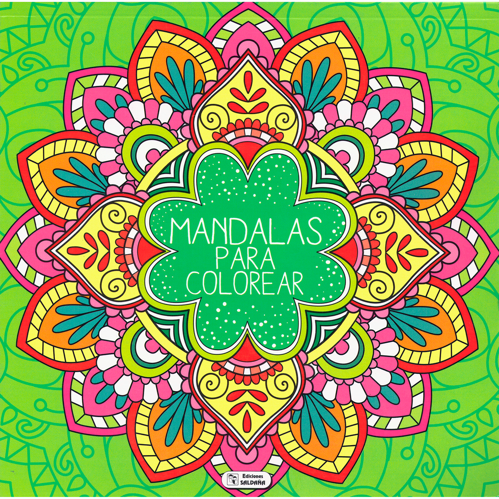 Mandalas Para Colorear Verde Ediciones Saldana Libro x 1.0 undefined