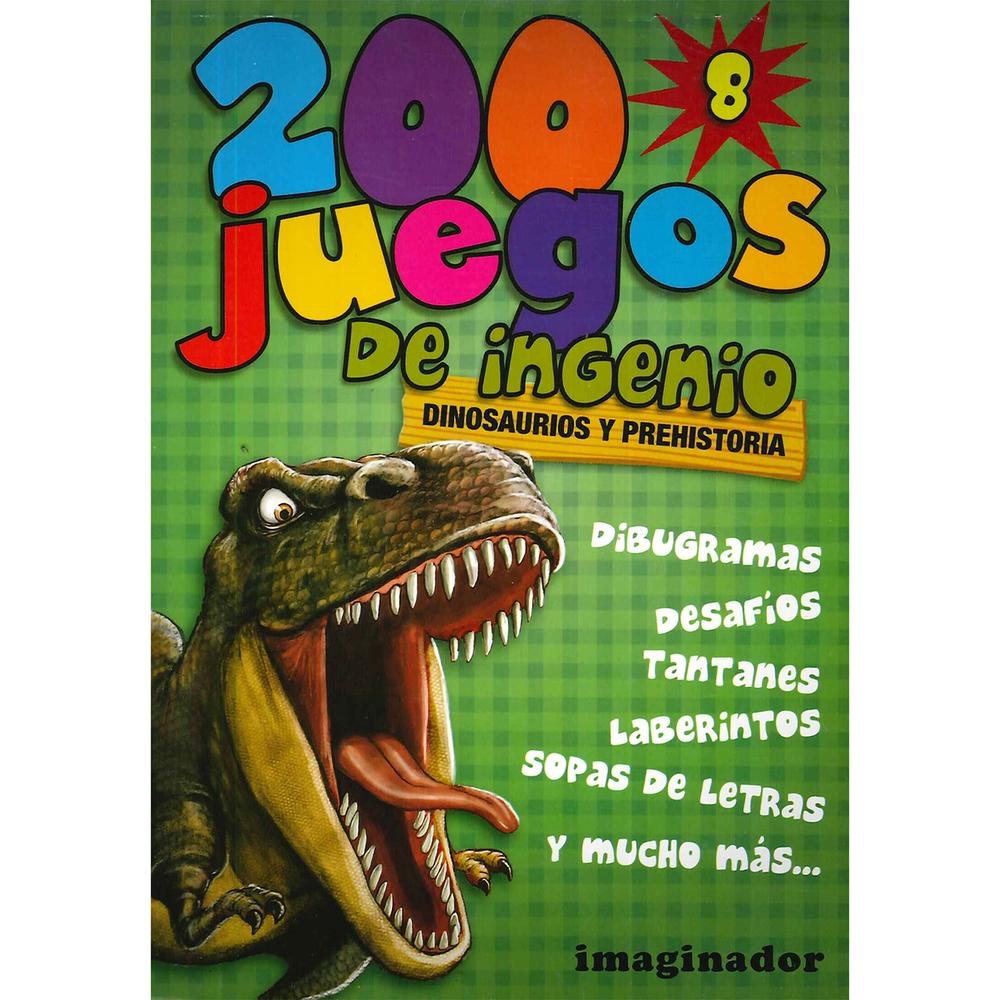 200 Juegos De Ingenio 8. Dinosaurios Y Prehistoria Imaginador Libro x 1.0 200 JUEGOS DE INGENIO 8; DINOSAUR./PREHIST.(21) Un nuevo volumen de la colección de entretenimientos que eligen los chicos. Este 2 juegos de ingenio 8 está dedicado a los dinosaurios, los hombres que