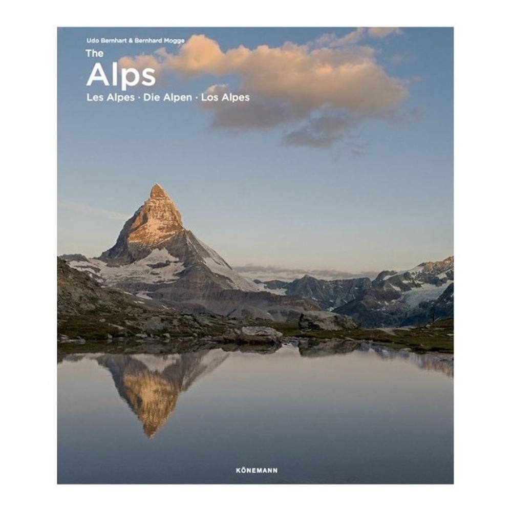 The Alps. Los Alpes. Flexo Konemann Libro x 1.0 THE ALPS - LOS ALPES FLEXO A vast mountain range stretching from west to east over seven countries forms a barrier of rock, snow, and ice in the middle of Europe. This illustrated book shows the scen