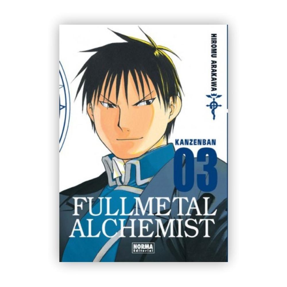 Fullmetal Alchemist Kanzenban No. 3 Editorial Norma Libro x 1.0 FULLMETAL ALCHEMIST KANZENBAN 3   Autores:Hiromu Arakawa  Colecciones:CÓMIC MANGA  Editoriales:NORMA Editorial  Series:FULLMETAL ALCHEMIST KANZENBAN   LOS HERMANOS ELRIC SIGUEN INVESTIGANDO CÓMO CONSE