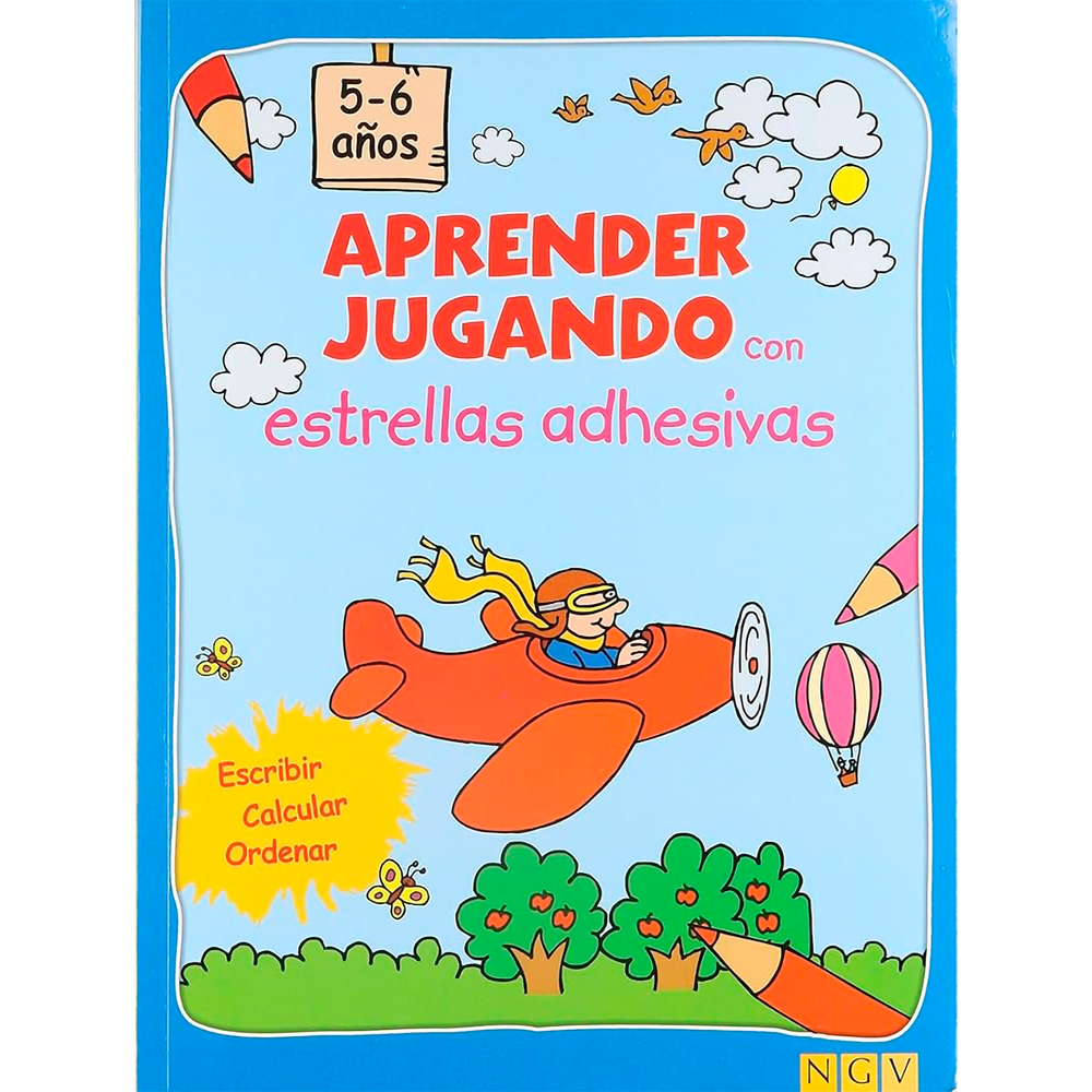 Aprender Jugando 5-6 Años. Estrellas Adhesivas NGV Libro x 1.0 undefined