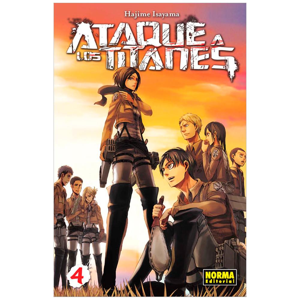 Ataque A Los Titanes No. 4 Editorial Norma Libro x 1.0 ATAQUE A LOS TITANES 4 Autores:Hajime Isayama Colecciones:CÓMIC MANGA Editoriales:NORMA Editorial Series:ATAQUE A LOS TITANES EL ÚNICO MODO DE ENFRENTARSE A UN TITÁN… ¡ES CON OTRO TITÁN! Ya no