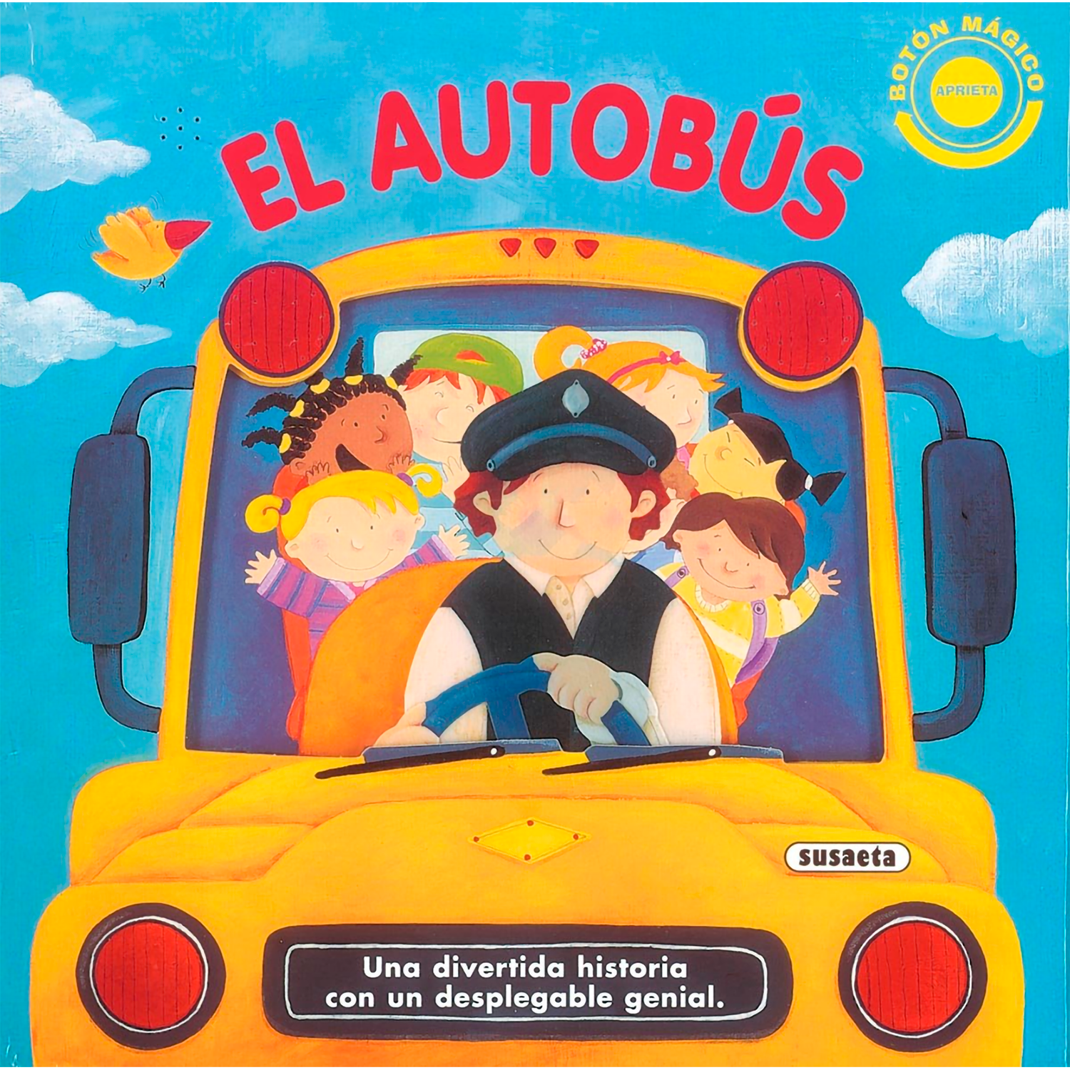 Autobús. Botón Mágico Susaeta Libro x 1 EL AUTOBUS (BOTON MAGICO)Cartoné con cubierta plastificada y hojas de cartón, libro interactivo con módulo musicalNş de páginas: 10Editorial: SUSAETAIdioma: CASTELLANOEncuadernación: Tapa blandaISBN: 