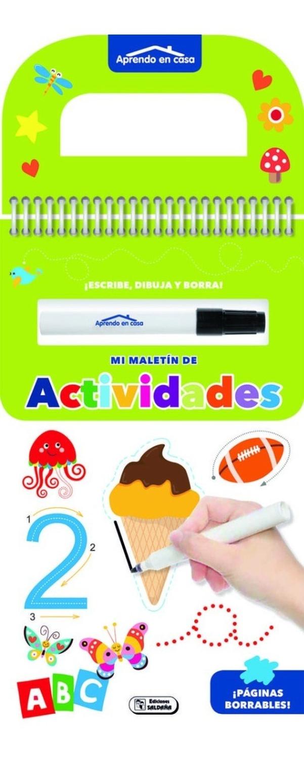 Mi Maletín De Actividades - Verde. Aprendo En Casa Ediciones Saldana Libro x 1 MI MALETÍN DE ACTIVIDADES (VERDE)AutorVV.AA.Nş de páginas:18Editorial:LIBRO DIVOIdioma:CASTELLANOEncuadernación:Sin definirISBN:9788499397948Año de edición:2017Plaza de edición:ESFORMIDABLE CUADERNO D
