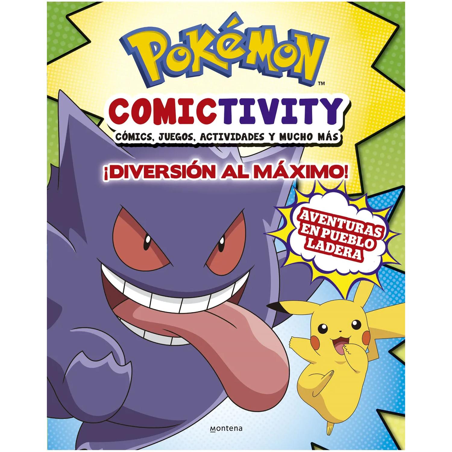 Pokémon Comictivity 3. Diversión Al Máximo Montena  x 1 POKEMON COMICTIVITY 3. DIVERSION AL MAXIÚnete a tus amigos Pokémon favoritos en la aventura definitiva: Ħconseguir que Gengar domine el factor Gigamax!No lo dudes más y sumérgete en este increíble lib