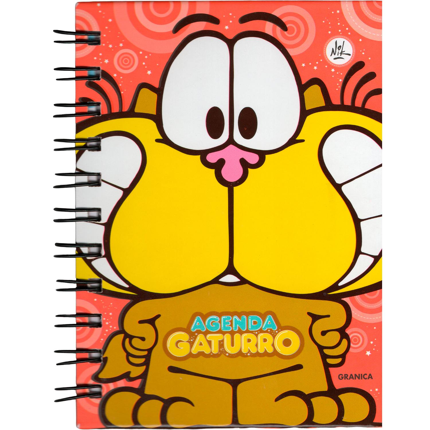 Agenda Gaturro Perpetua. Anillada Granica Libro x 1 GATURRO AGENDA PERPETUA ANILLADAGaturro vaga por los techos y va a la escuela; pero esta vez prefiere acompañarte en una agenda para estar todo el tiempo con vos. Con una planilla de horarios por seme
