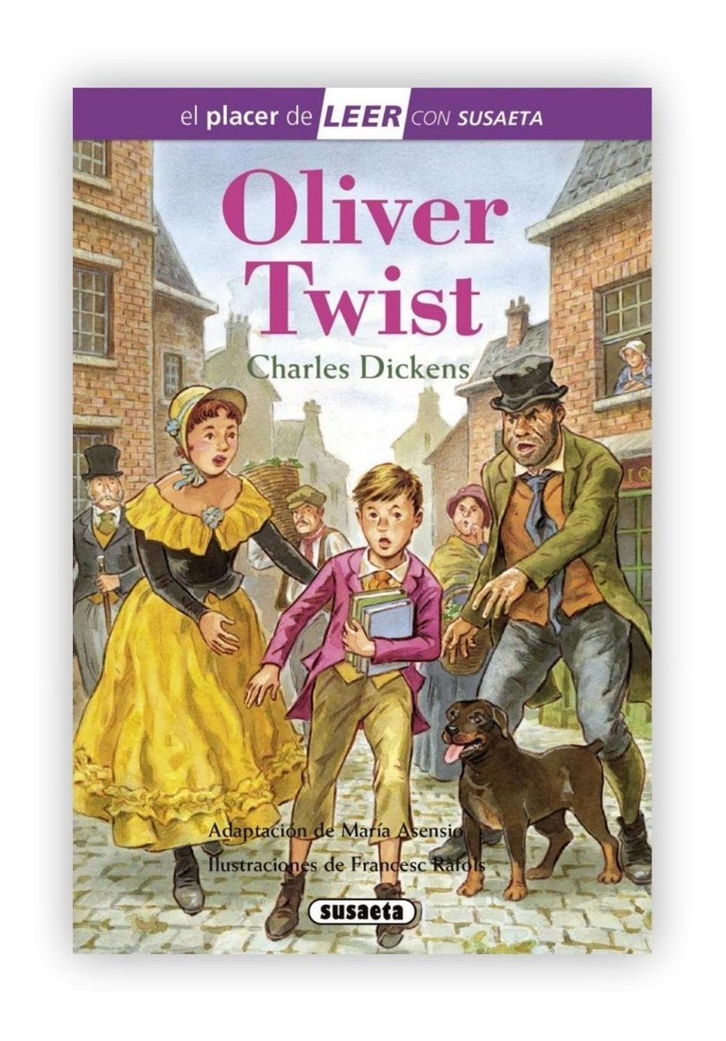Oliver Twist (t.d) Nivel 4 Susaeta Ediciones Libro x 1 Oliver TwistLas penurias económicas de Dickens inspiraron sus mejores novelas (Oliver Twist, David Copperfield, Tiempos difíciles) de gran contenido y crítica social. Gracias a una herencia, el futuro