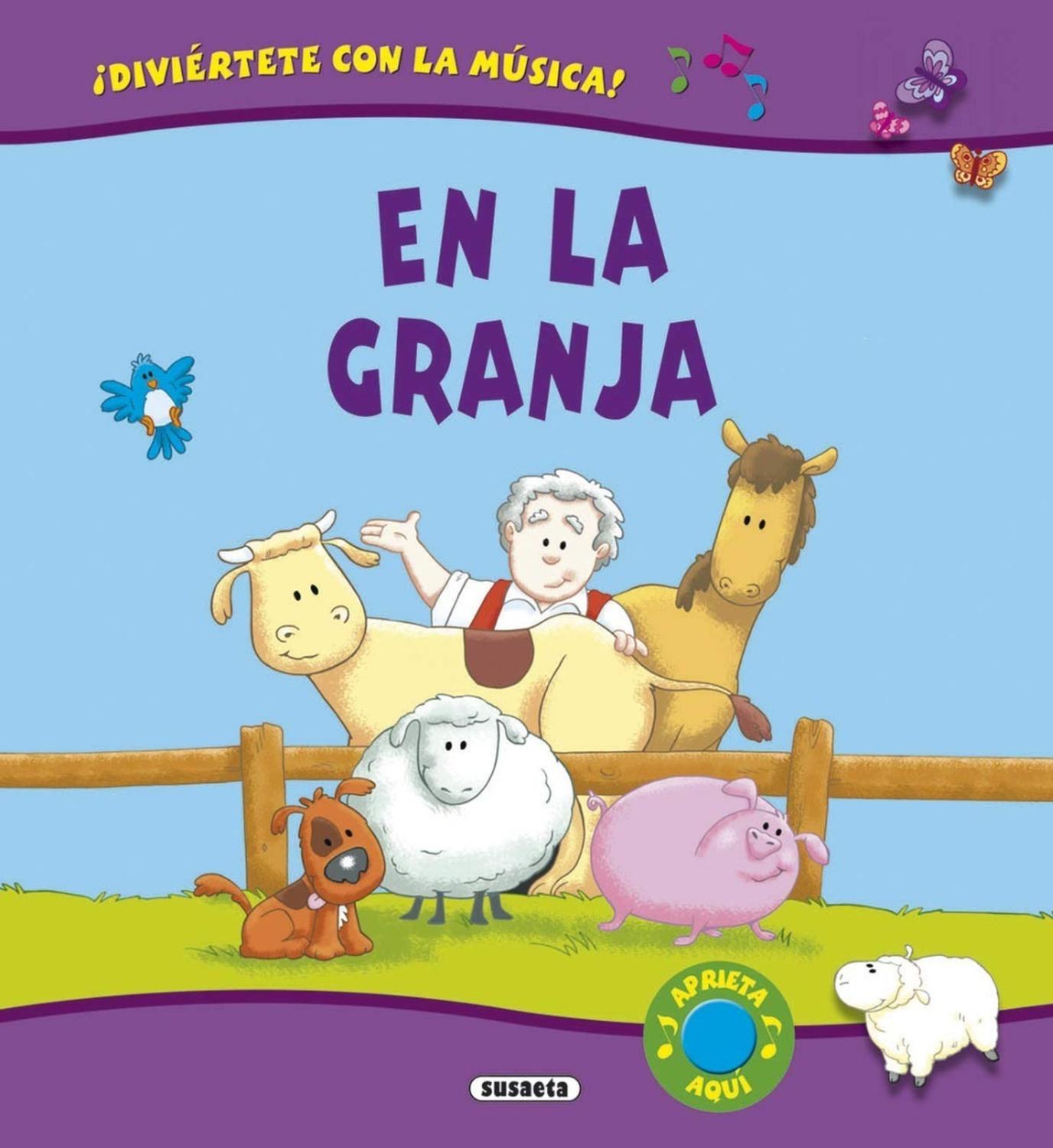 En La Granja. Desplegables Musicales Susaeta Ediciones Libro x 1 EN LA GRANJA (DESPLEGABLES MUSICALES)Con este bonito libro musical entrarás en una granja muy divertida, donde todos los animales están locos. ĦAprieta el botón y no te canses de bailar la melodía de 