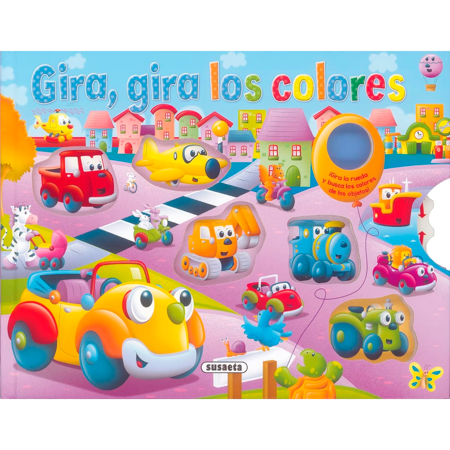 Gira, Gira Los Coloreas Susaeta Libro x 1 GIRA, GIRA LOS COLORESAcompaña al coche Martín mientras enseña a sus amigos los nombres de los colores. Gira la rueda y busca los colores de los bjetos. ĦVerás que divertido es!Nş de páginas: 10Editor