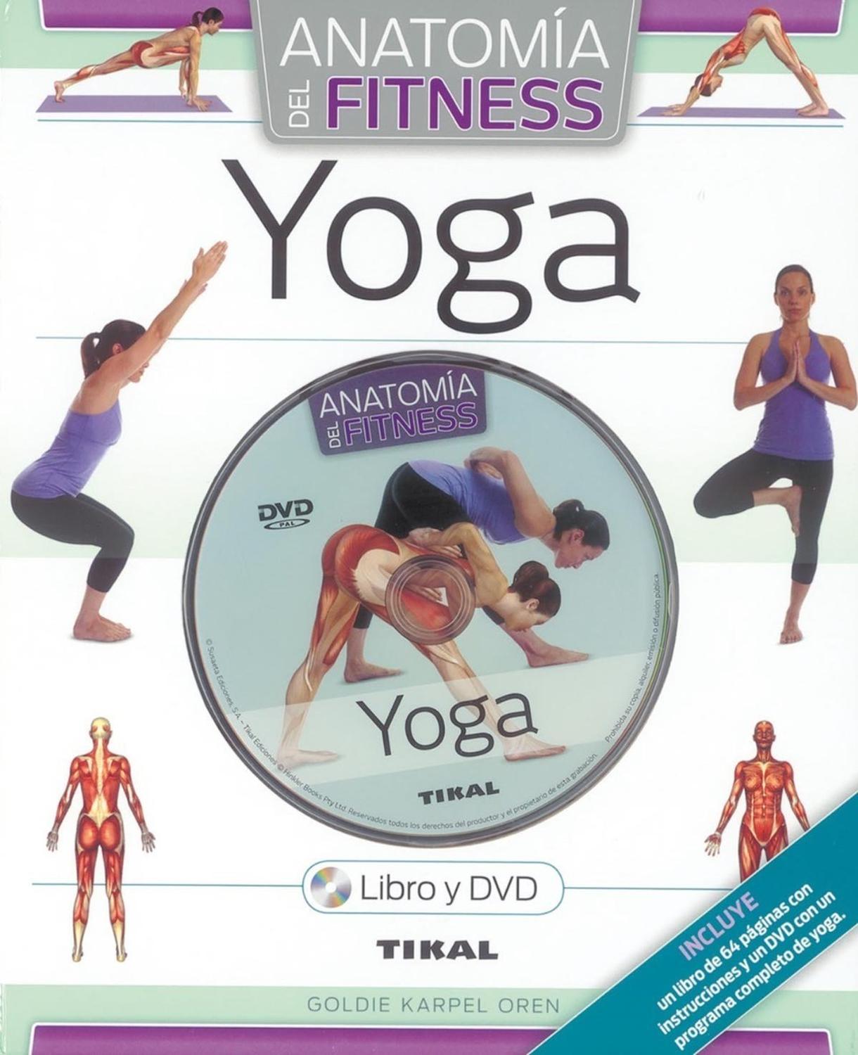 Yoga: Anatomía Del Fitness. Incluye Dvd Ediciones Tikal Libro x 1  
