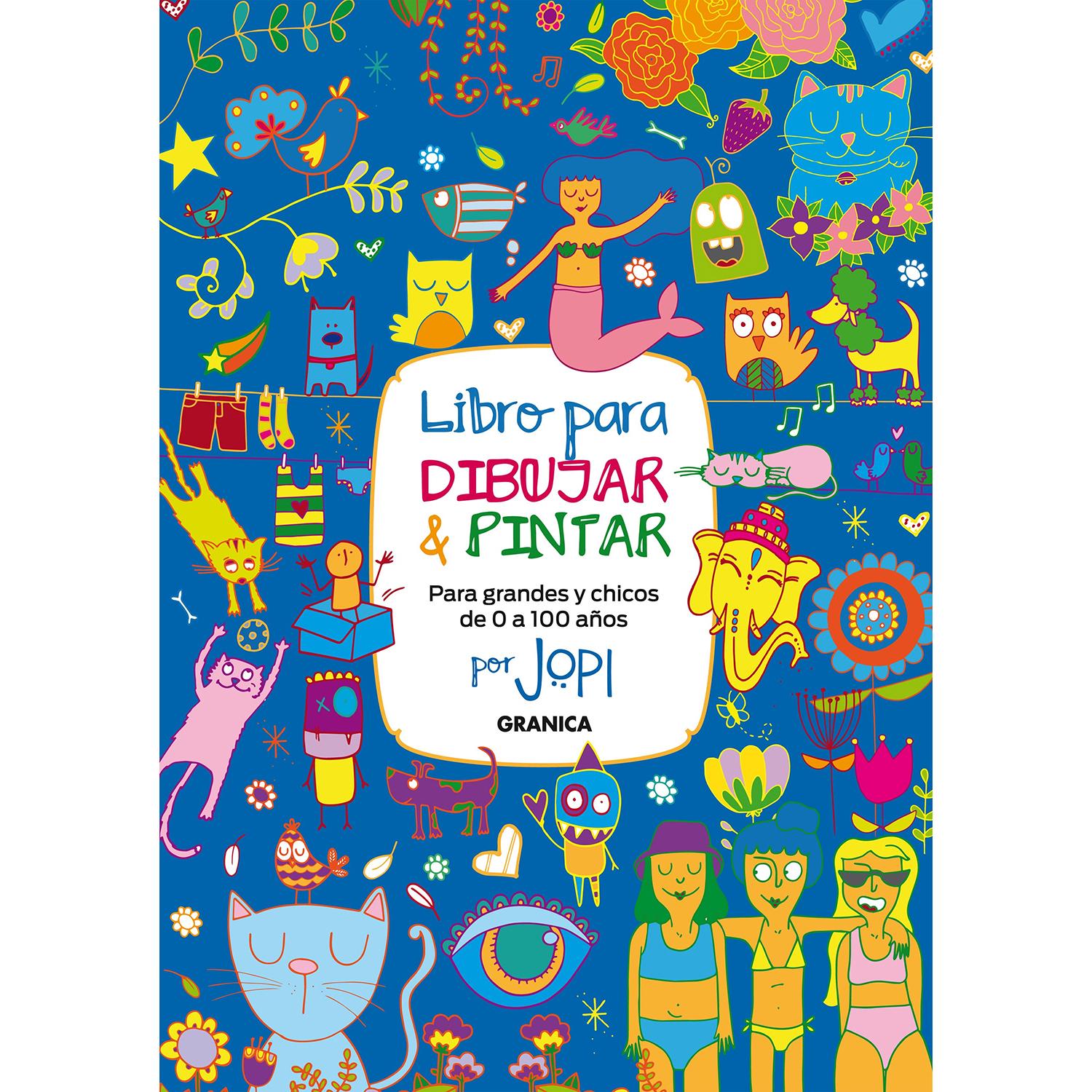 Libro Para Dibujar Y Pintar. Para Grandes Y Chicos Granica Libro x 1 LIBRO PARA DIBUJAR Y PINTAR. GRANDES-CHICOSJopi dibuja y ahora te invita a dibujar con ella. Para eso ideó este cuaderno de imágenes donde sus dibujos quieren convivir con los tuyos. Y para ello te in