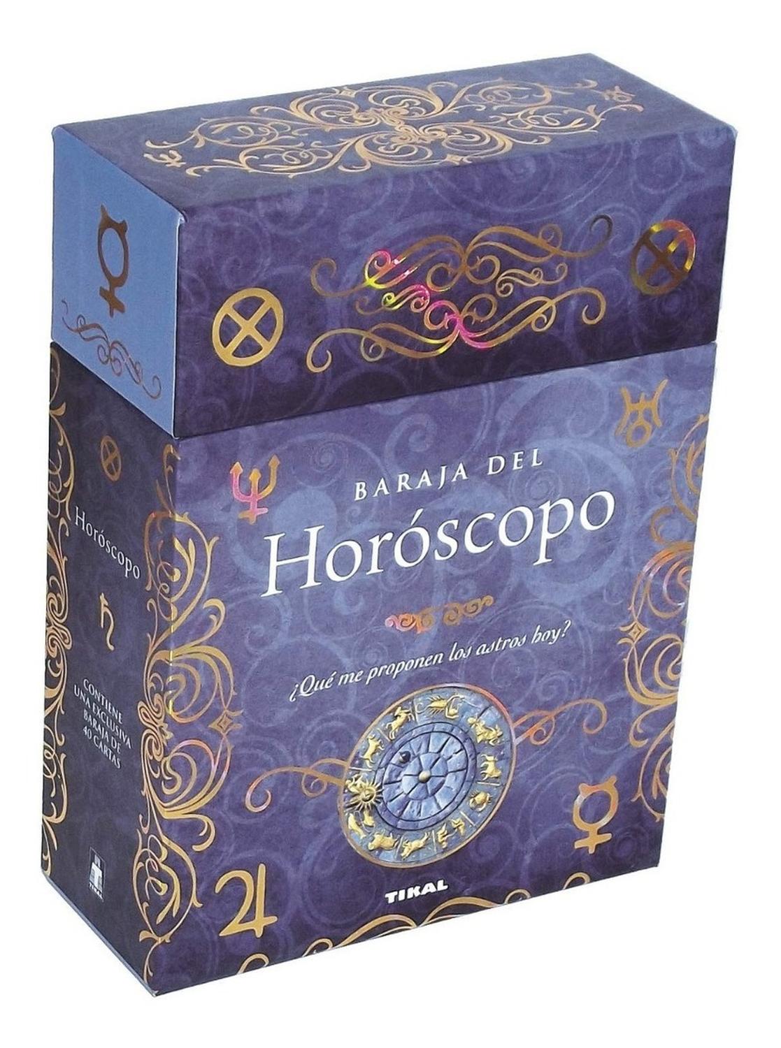 Baraja Del Horóscopo. Incluye 40 Cartas Ediciones Tikal Libro x 1 BARAJA DEL HOROSCOPO (INC.40 CARTAS)En este libro se ofrece, con la ayuda de las cartas que lo acompañan, un mejor conocimiento de la interpretación de los signos del zodiaco, de los cuatro elementos,