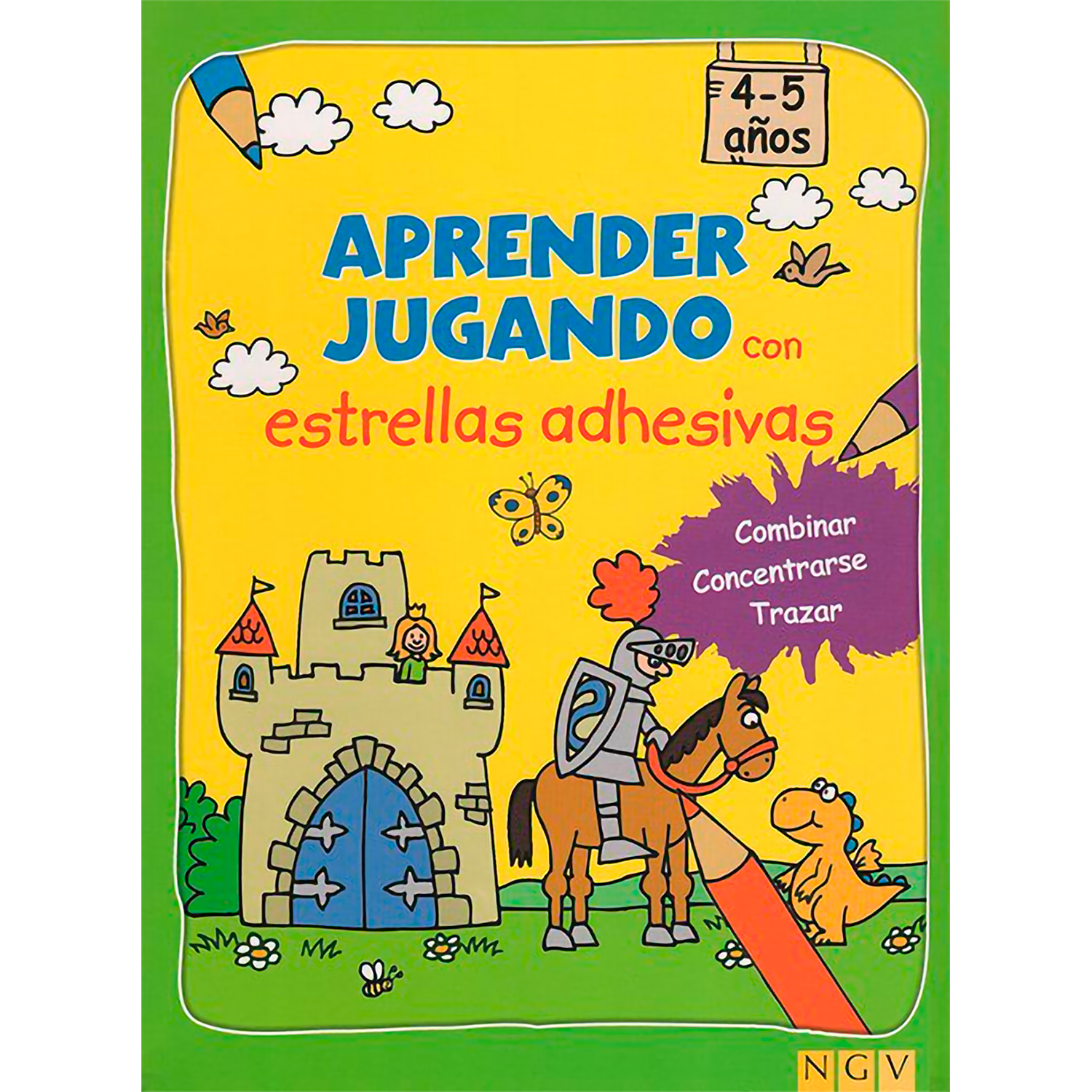 Aprender Jugando 4-5 Años. Estrellas Adhesivas NGV  x 1 APRENDER JUGANDO 4-5 ESTRELLAS ADHESIVASun libro con el que los niños pueden desarrollar diversas habilidades y al mismo tiempo aprenden. los niños quieren aprender pero de manera divertidaLiteratura 