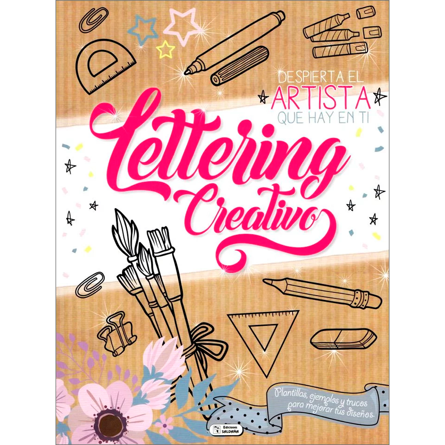 Lettering. Creativo Rojo Ediciones Saldana Libro x 1 LETTERING. CREATIVO ROJODespierta el artista que hay en TI.Plantillas, ejemplos y trucos para mejorar tus diseños.El lettering consiste en dibujar, trazar, diseñar y rellenar letras, palabras y mensaj