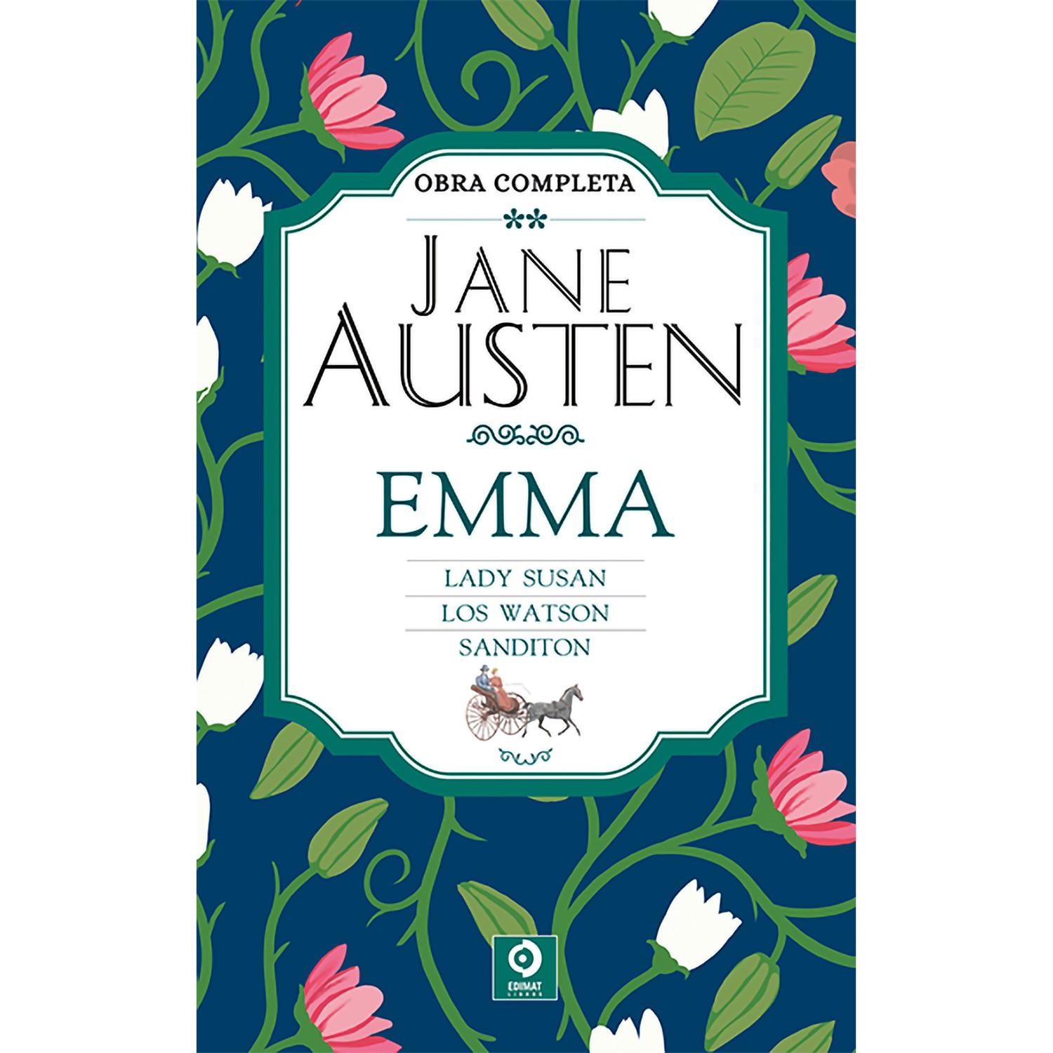 Jane Austen. Vol. 2. Obra Completa (T.D) Edimat Libro x 1 JANE AUSTEN VOL.II: EMMA,LADY S,WATSON (T.D)Esta exquisita novelista resume lo mejor del espíritu británico, pues sabe combinar la prosa elegante con una ironía que enriquece sus textos y tiende un pu