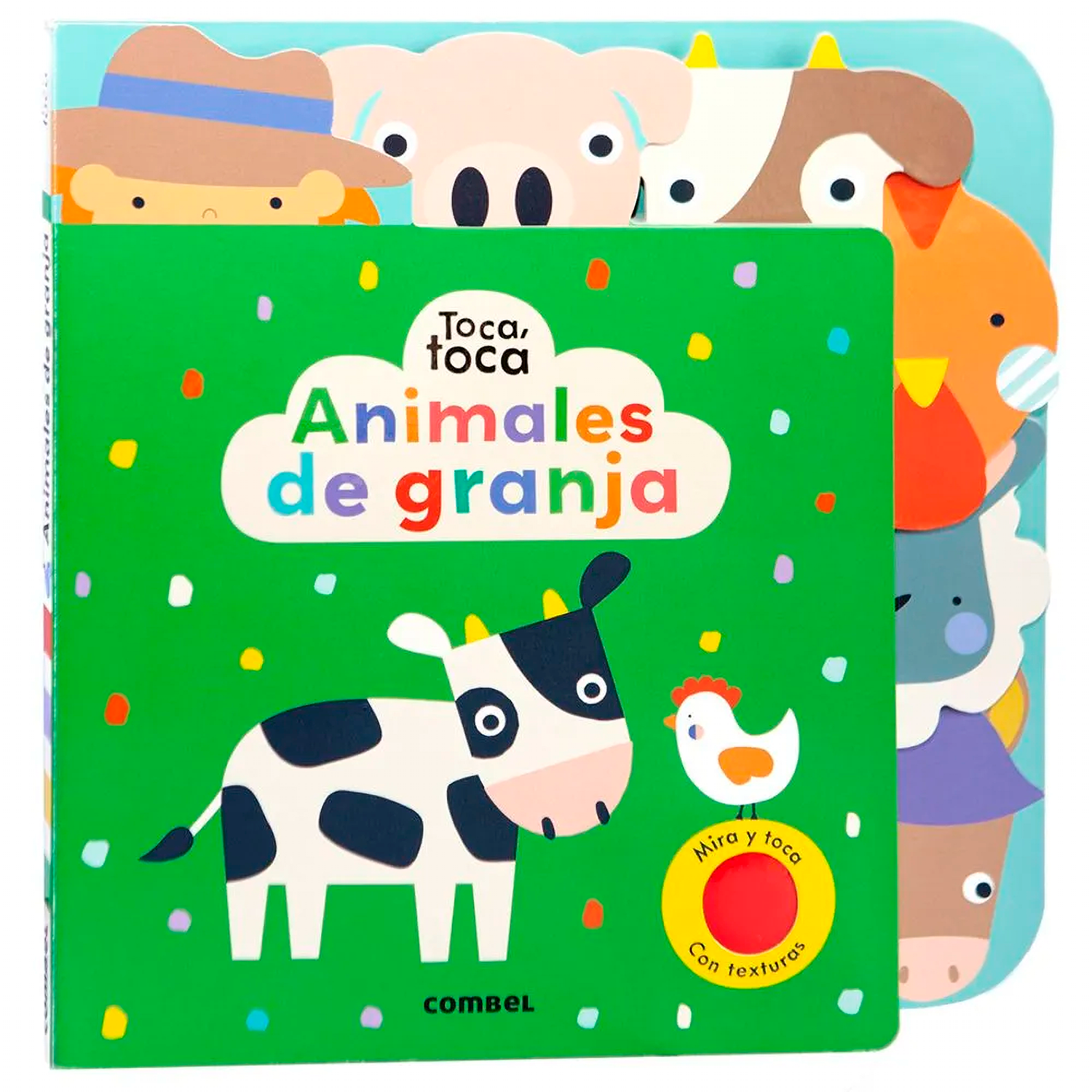 Animales De Granja Combel Libro x 1 ANIMALES DE GRANJA toca toca CombelUn nuevo título de la colección sobre los animales de granja. El libro presenta los animales y los espacios que podemos encontrar habitualmente en una granja a parti