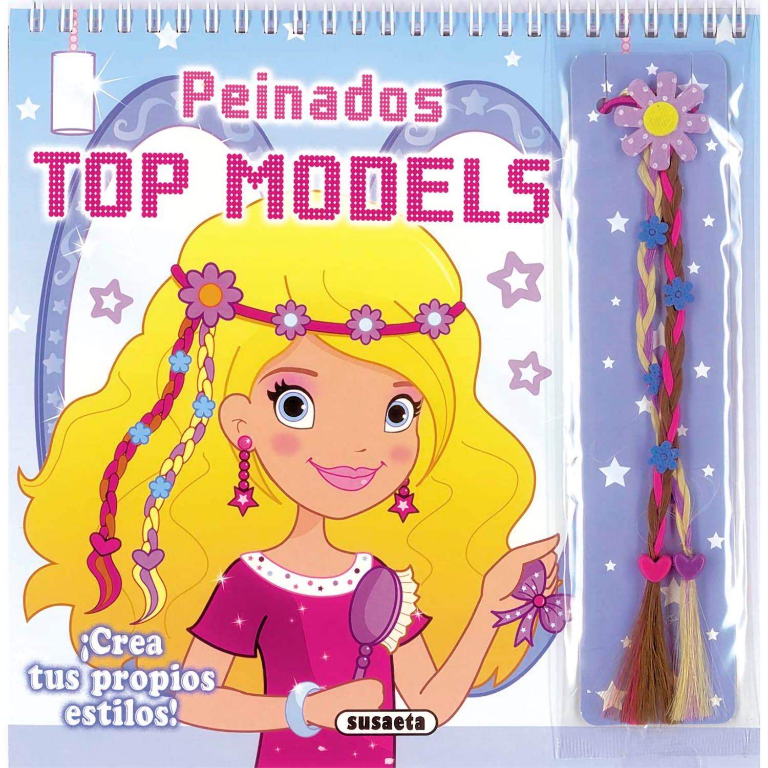 Peinados Top Models. Azul Susaeta Libro x 1 PEINADOS TOP MODELS No.2(AZUL)CREA PROPIOS ESTILOSDiviértete creando tus propios peinados. Este libro incluye unas extensiones para dar color a tu pelo.Nş de páginas: 48Editorial: SUSAETAIdioma: CASTE